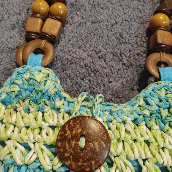 Capelli Multicolor Woven Tote Bag, Purse, Handbag - Picture 3 of 11